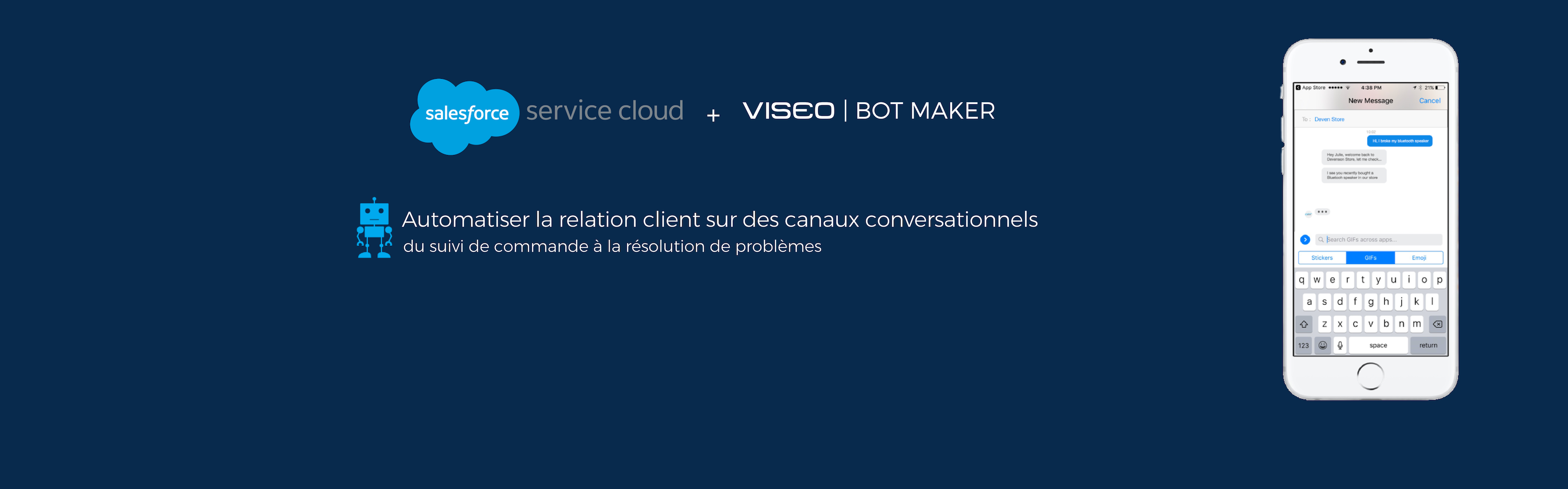 Les équipes Salesforce & Innovation de VISEO connectent Salesforce Service Cloud aux assistants conversationnels