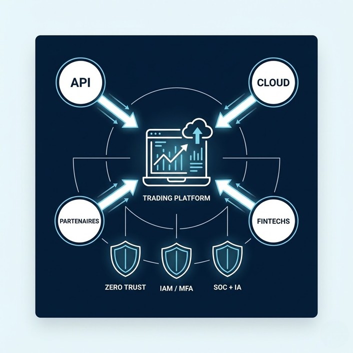 Trading platform graphic by VISEO